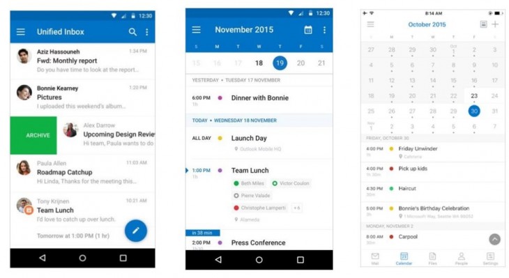 Outlook renueva su app de Android e iOS