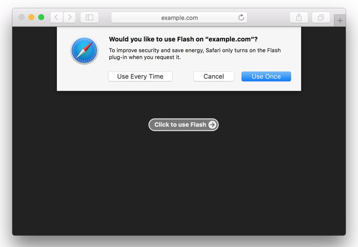 Safari también se une al bloqueo de Flash