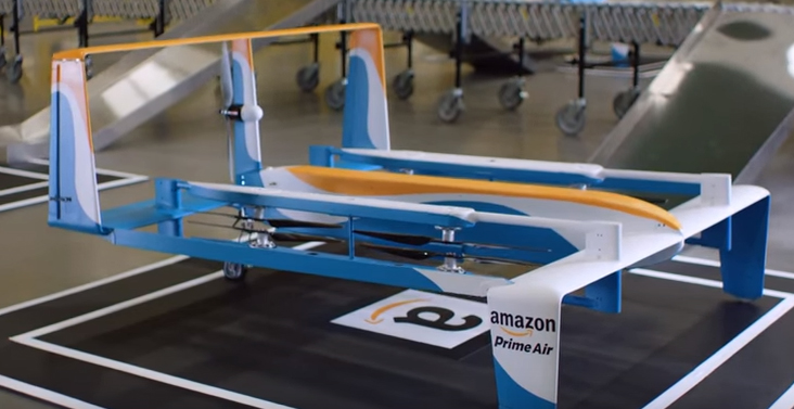 Amazon prueba el reparto con drones en Reino Unido