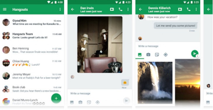 Hangouts lleva la grabación y envío de vídeos a Android