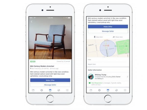 Facebook presenta Marketplace, su propio Wallapop