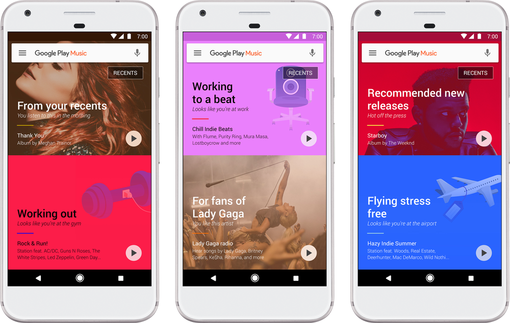 Google Play Music se actualiza con inteligencia artificial