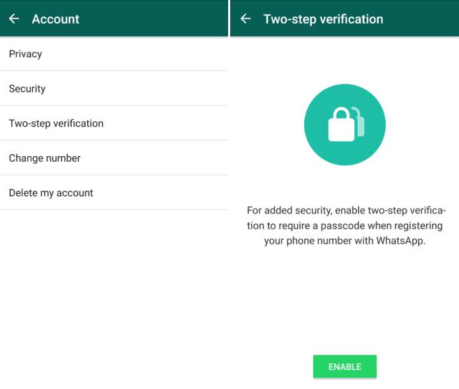 WhatsApp aplica la verificación en dos pasos