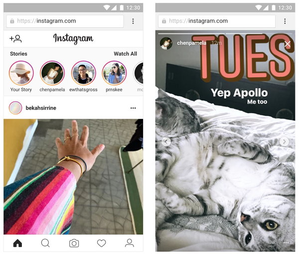 Instagram lleva sus historias a la versión web
