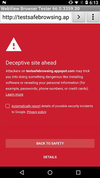 Google lleva Safe Browsing a las apps de Android