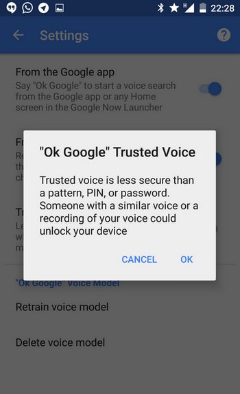 Di adiós a la pantalla de bloqueo de Android con Trusted Voice