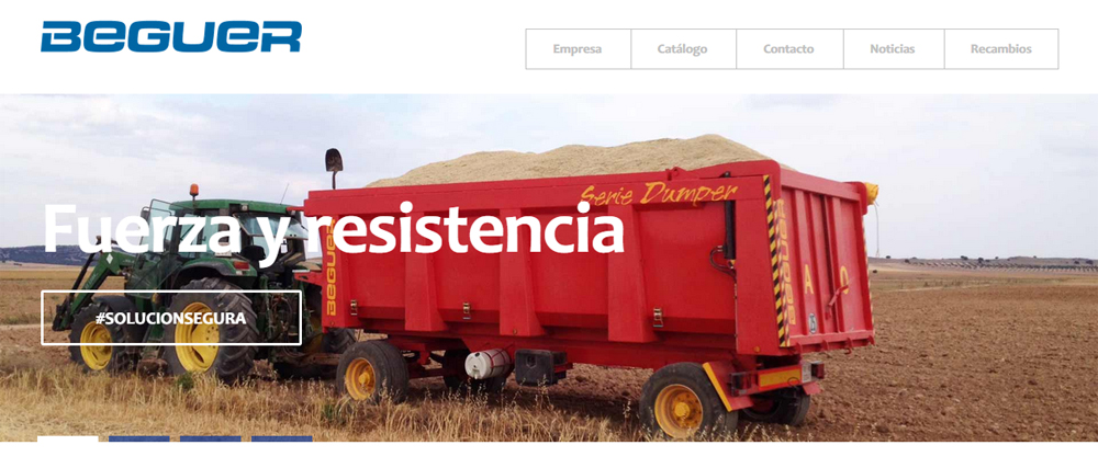 Beguer presenta su nueva web, sencilla y moderna