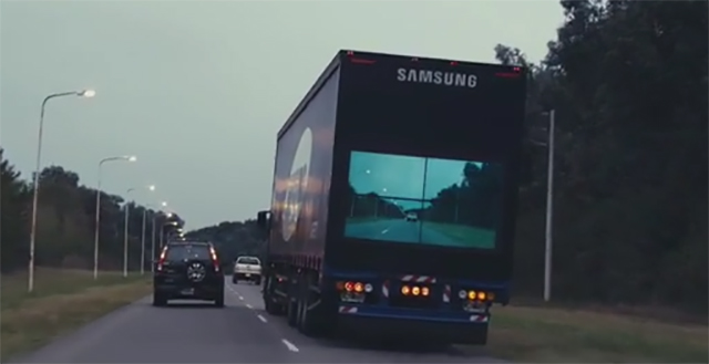 Samsung busca la seguridad vial a través de sus pantallas