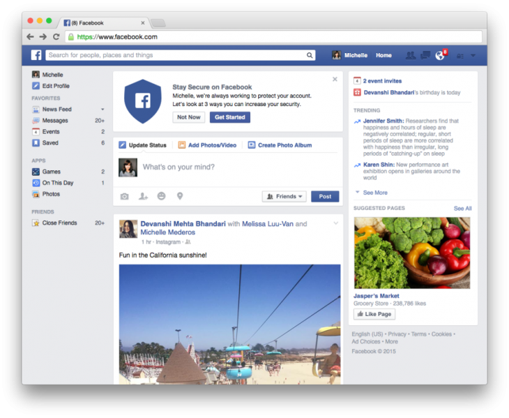 Facebook lanza su herramienta de gestión de seguridad