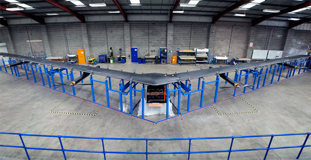 Facebook ya tiene listo su dron de internet