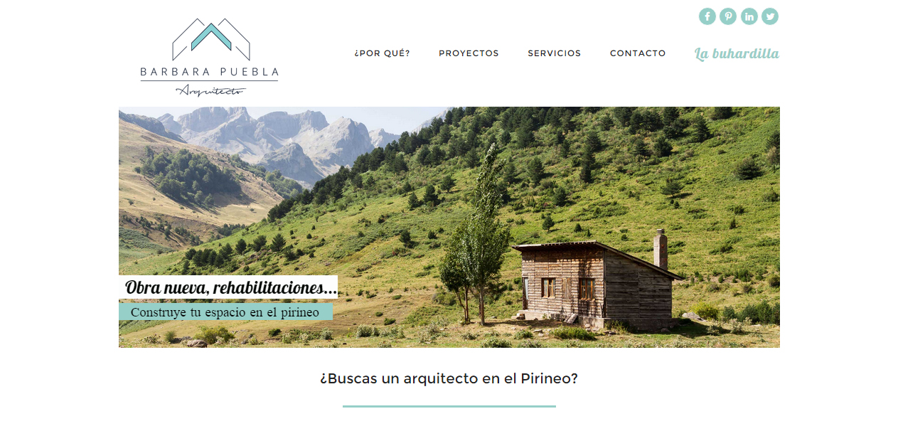 Bárbara Puebla: el mejor ejemplo de web minimalista