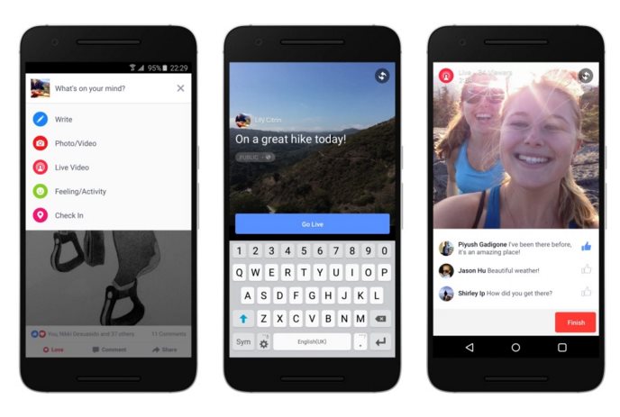 Facebook lleva el streaming de vídeo en directo a Android