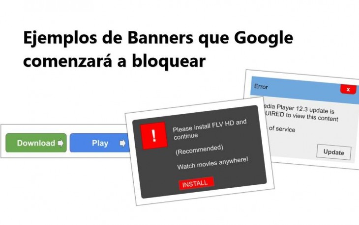 Google bloqueará banners en internet