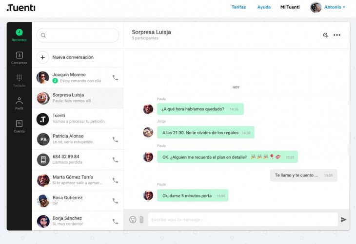 Tuenti renueva su diseño centrándose en chat y llamadas