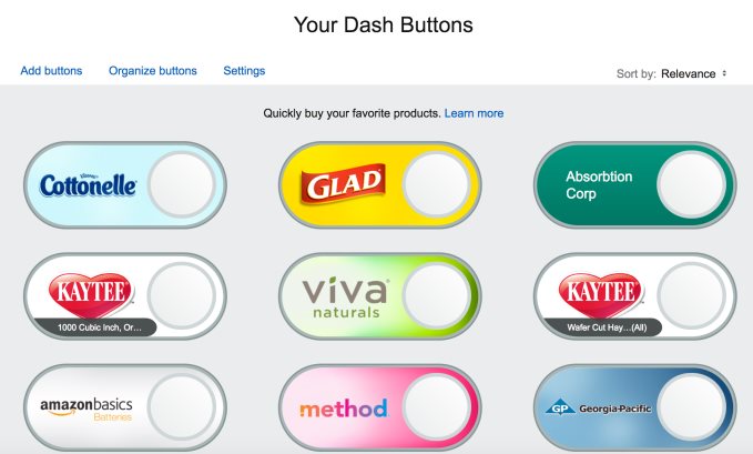 Amazon hace sus botones Dash virtuales