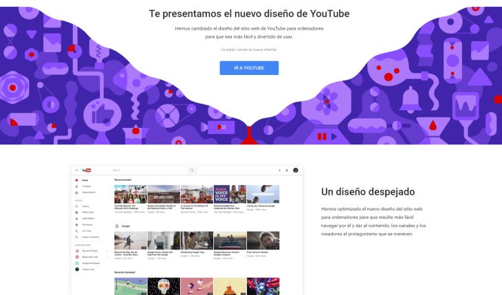 Youtube cambia de cara en su versión web