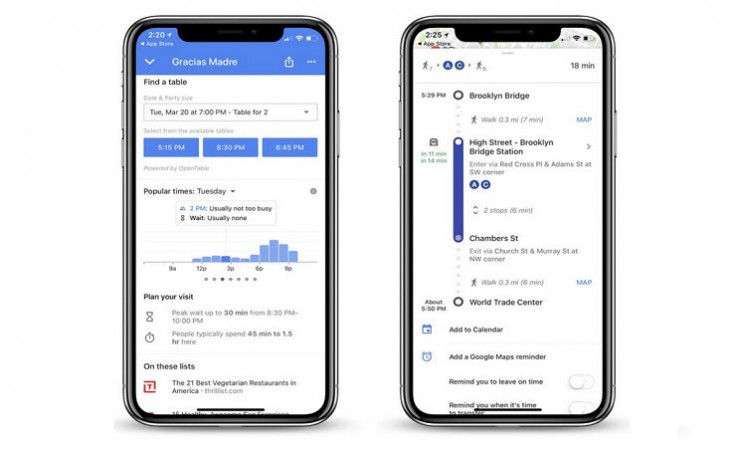 Google Maps presenta novedades para iOS