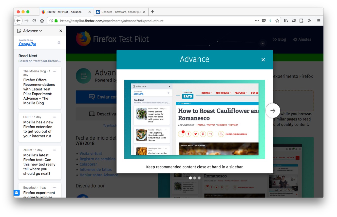 Mozilla presenta su nuevo motor de recomendaciones para Firefox