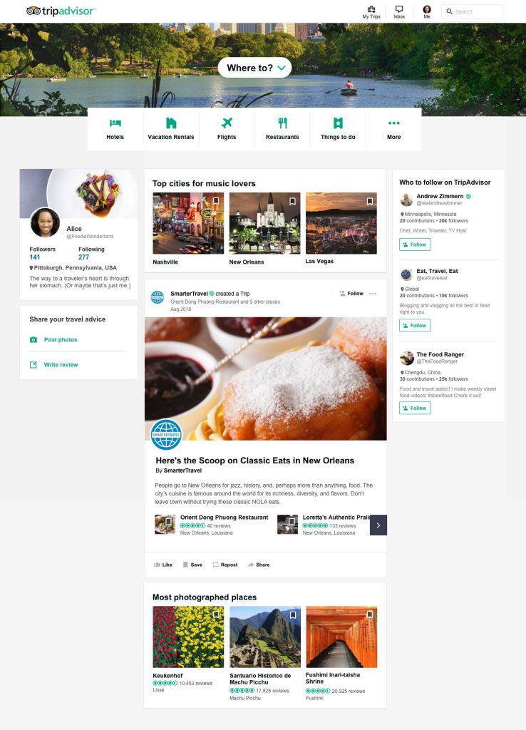 TripAdvisor transforma su plataforma en una red social