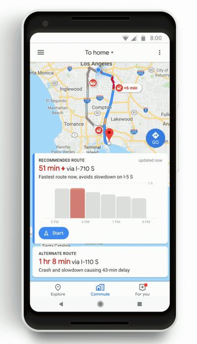 Google Maps presenta novedades para viajes diarios